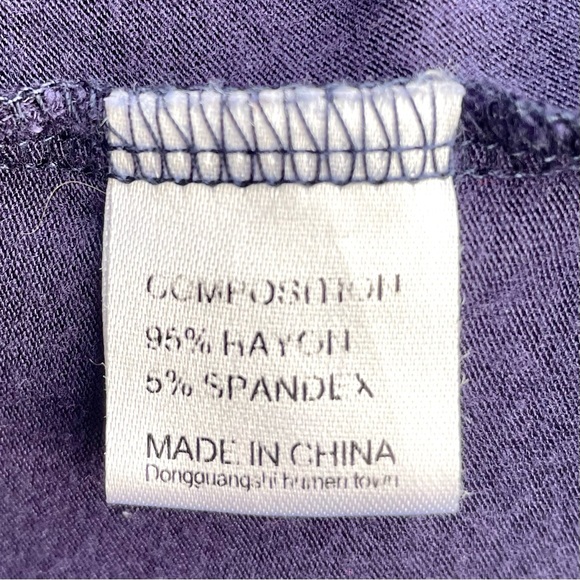 Soft Yoga Workout Top Navy Blue Size Medium - Picture 8 of 8